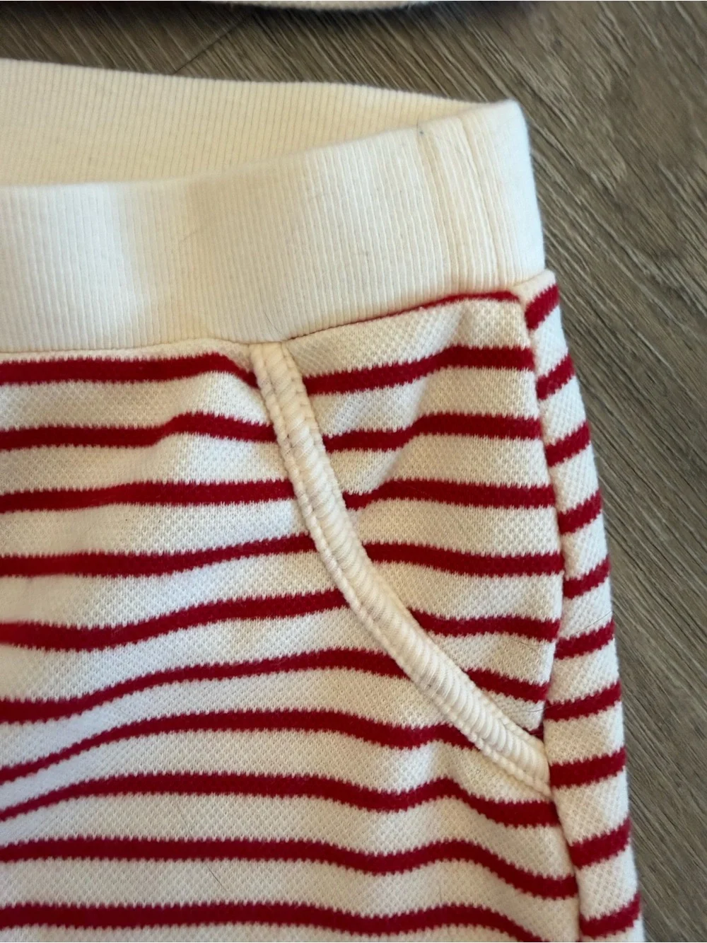 Marshalls White and Red Striped Two-Piece Tube Top and Skirt Set